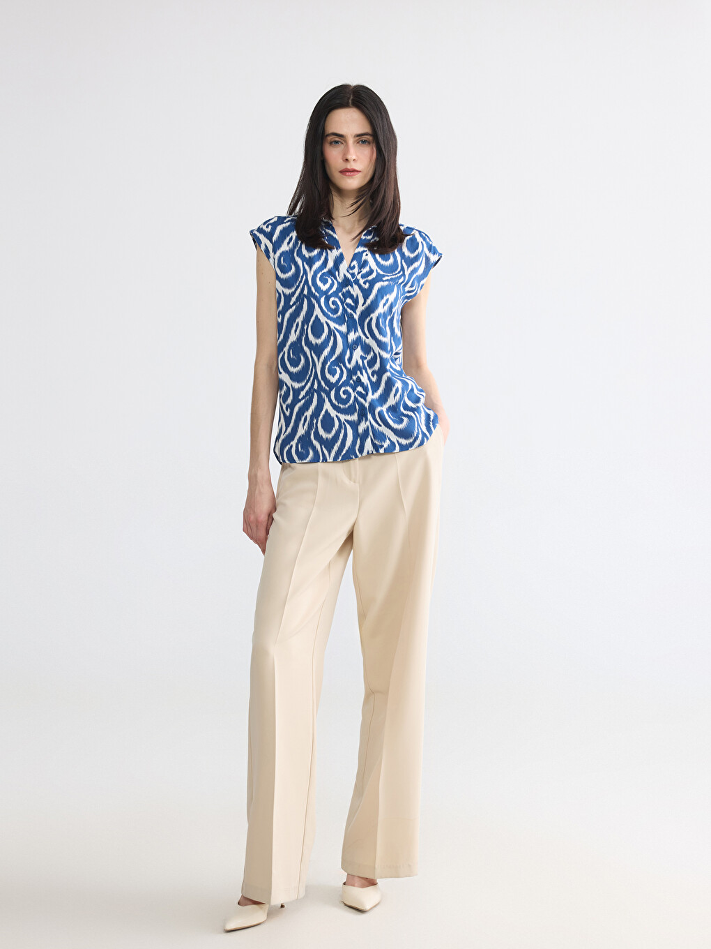Patterned Women's Shirt-1