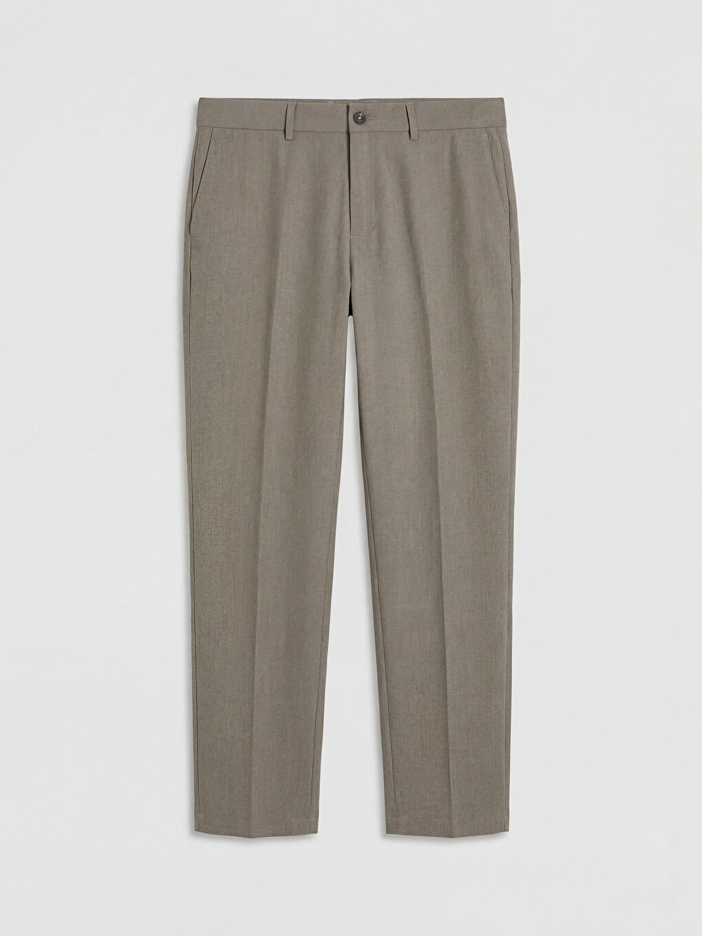 Bej Standart Kalıp Erkek Pantolon