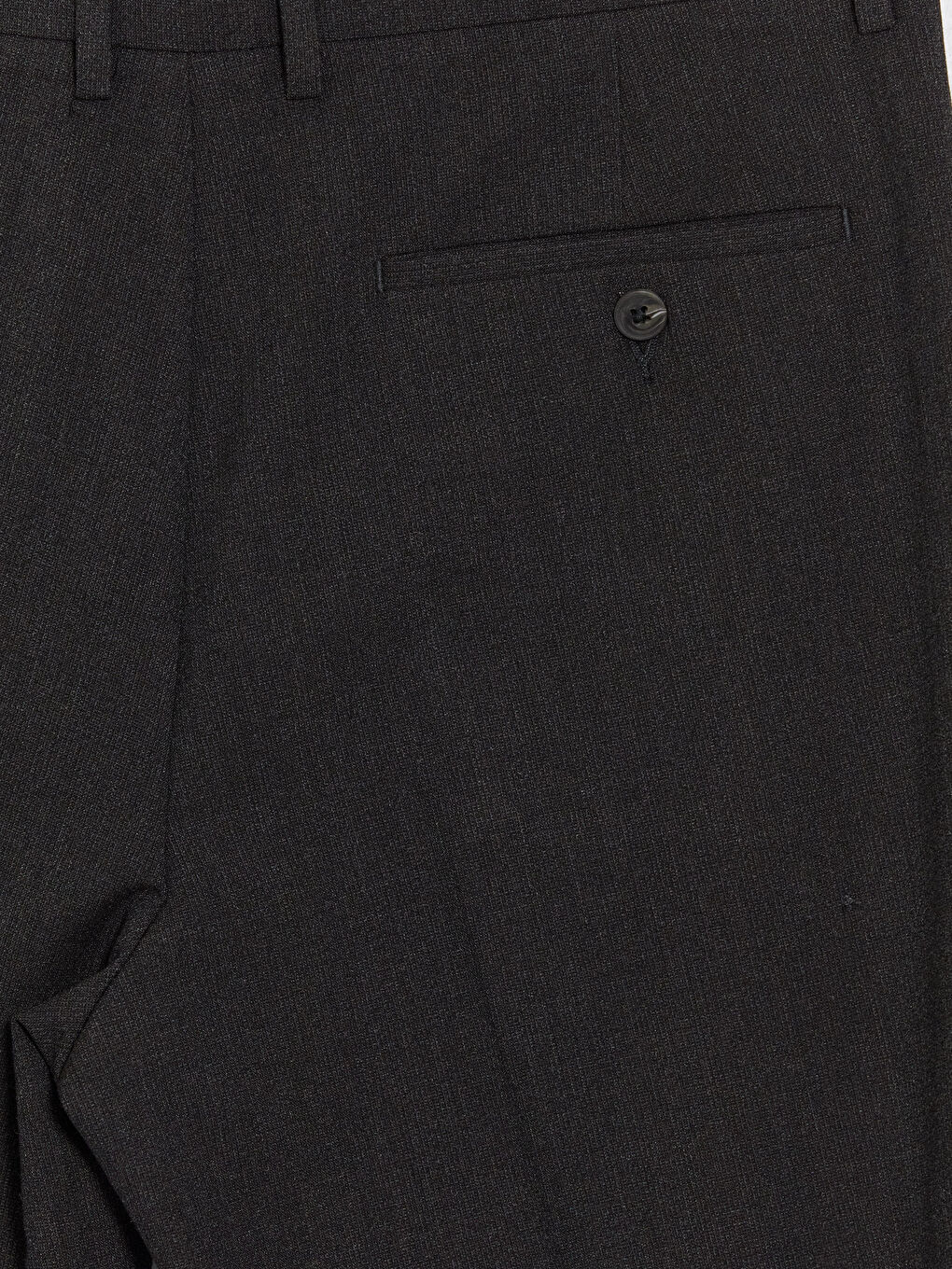 Kahverengi Standart Kalıp Erkek Pantolon-3