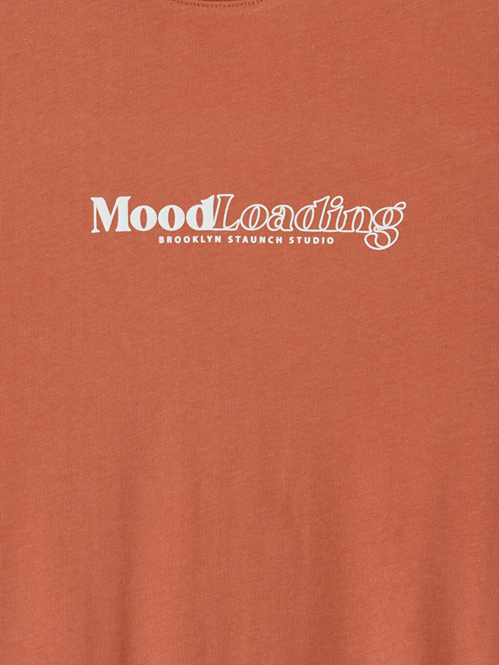 Kahverengi Bisiklet Yaka Baskılı Erkek Tişört-2