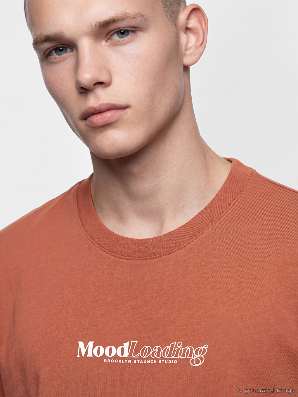 Crew Neck Printed Men's T-Shirt-2
