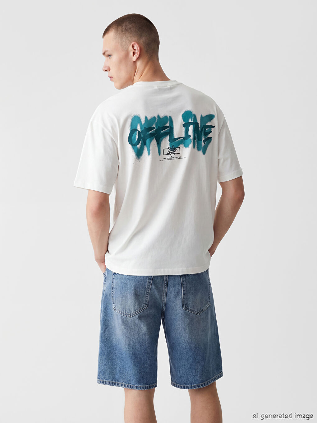 Crew Neck Printed Jersey Men's T-Shirt