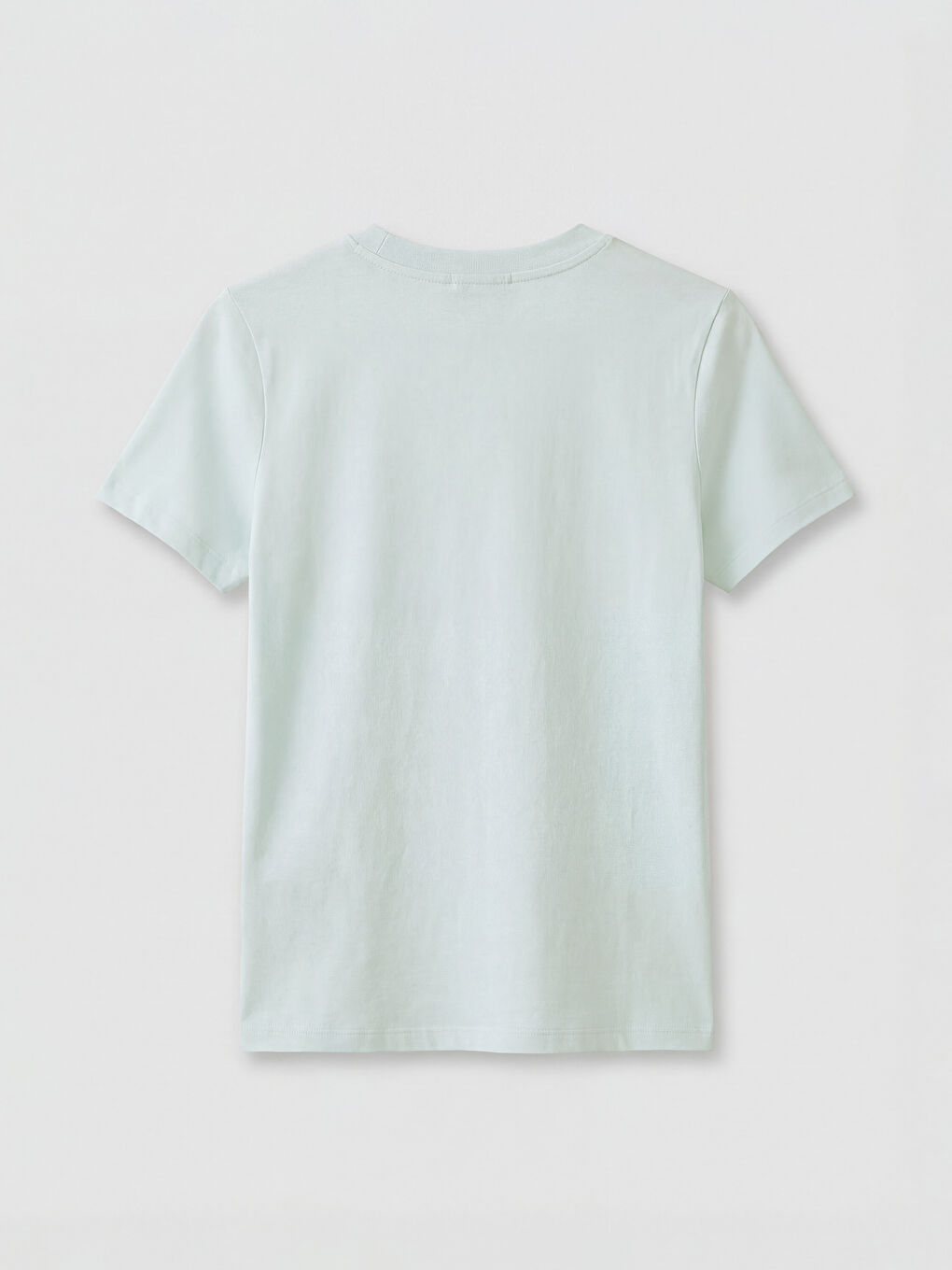 Mavi Bisiklet Yaka Roma Baskılı Kadın Tişört-1