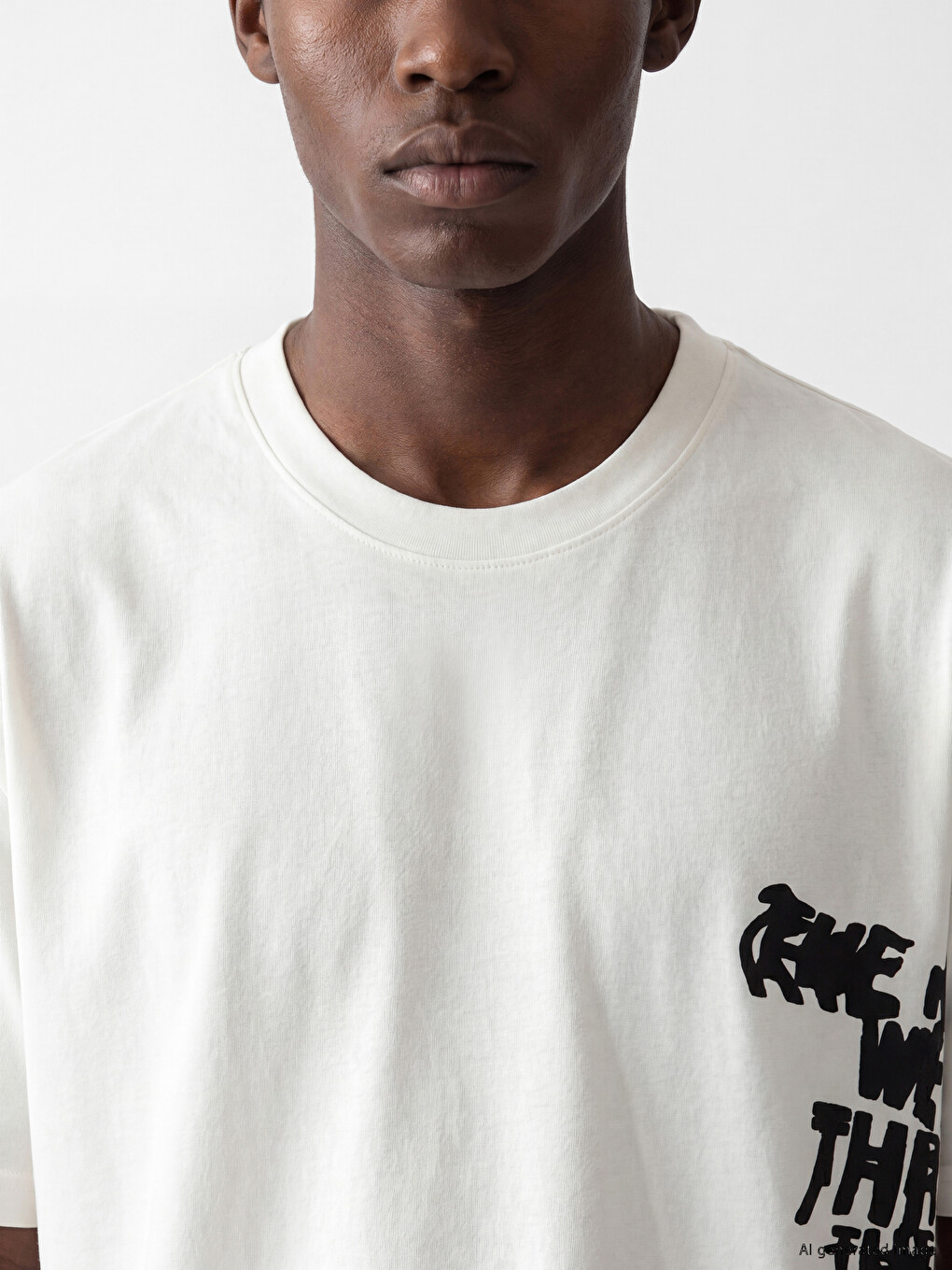 Crew Neck Embroidered Men's T-shirt-2