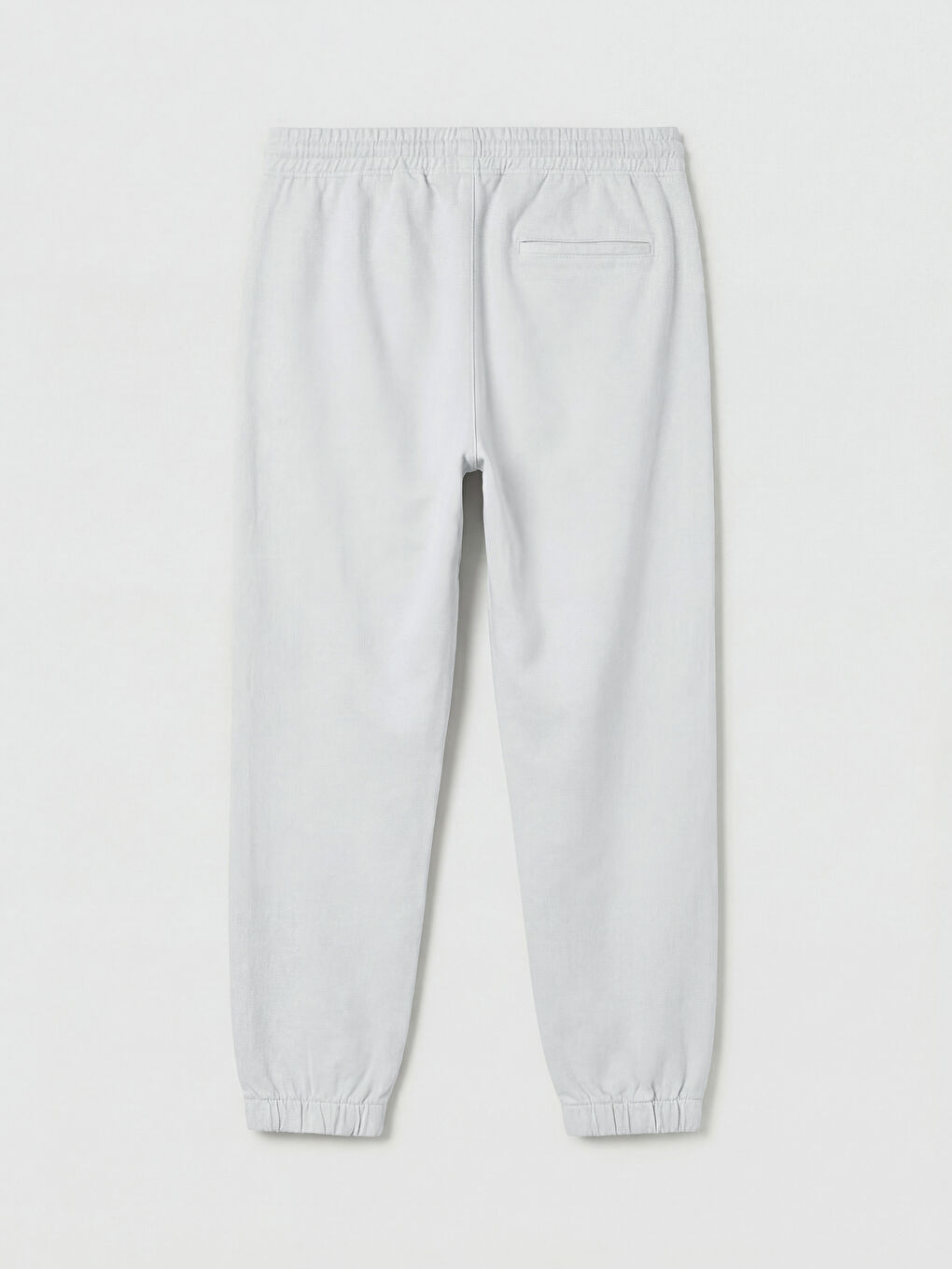 Gri Gabardin Standart Kalıp Erkek Jogger Pantolon-5