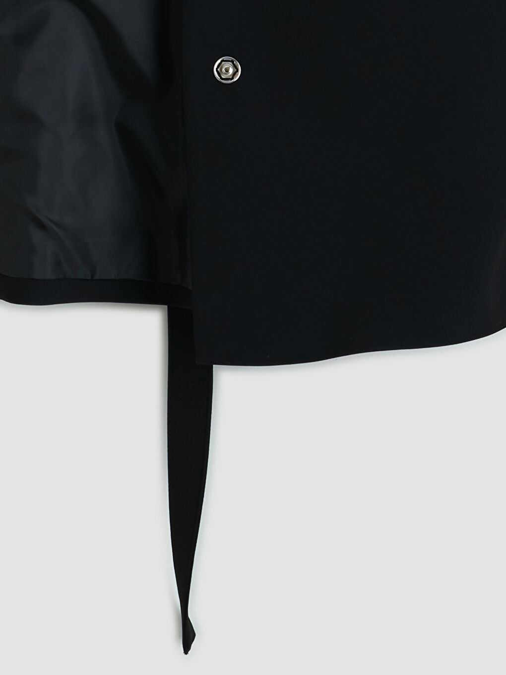 Siyah V Yaka Beli Kemerli Kadın Klasik Yelek	-2