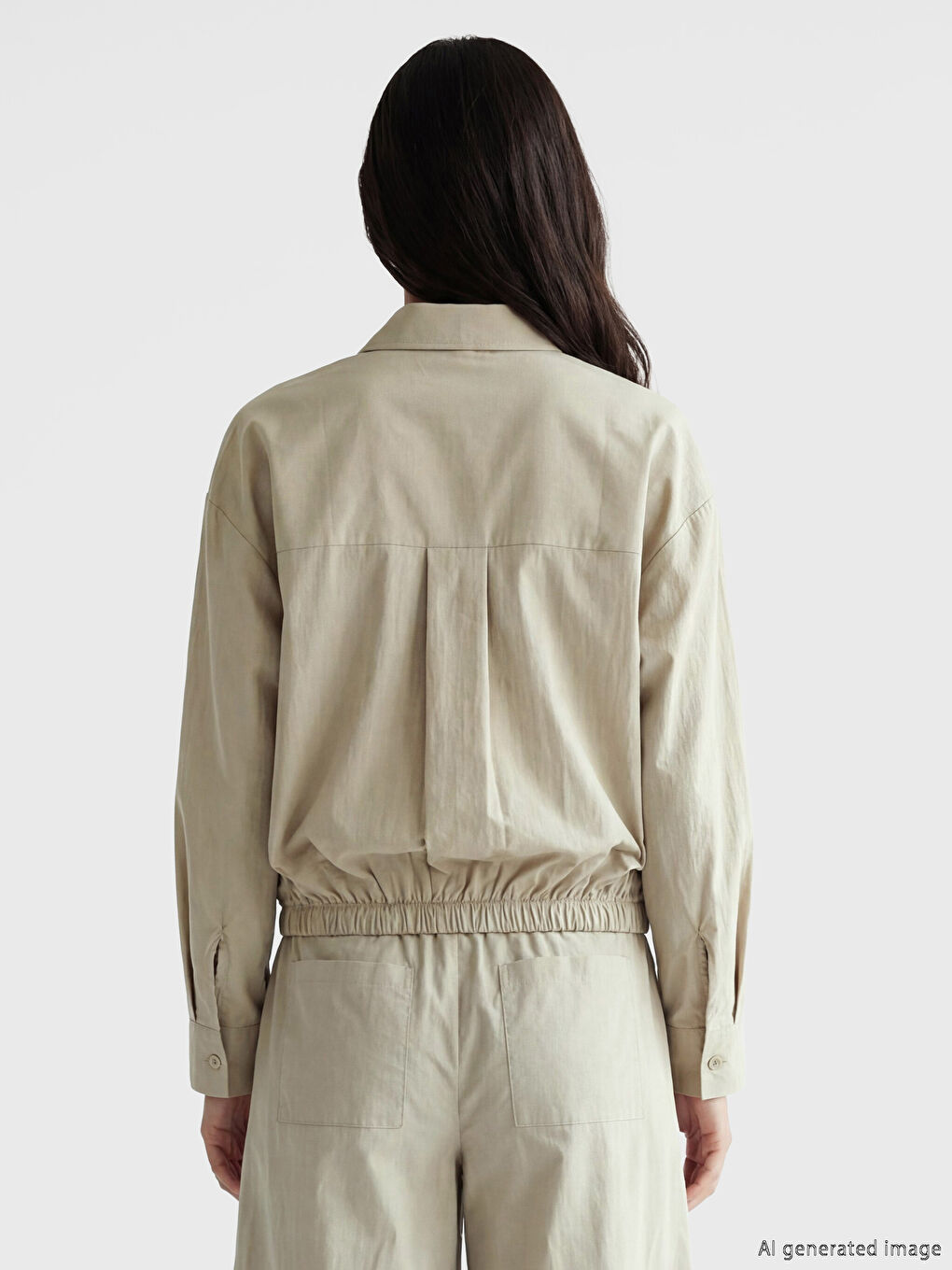 поплин oversize әйелдер жейдесі-3