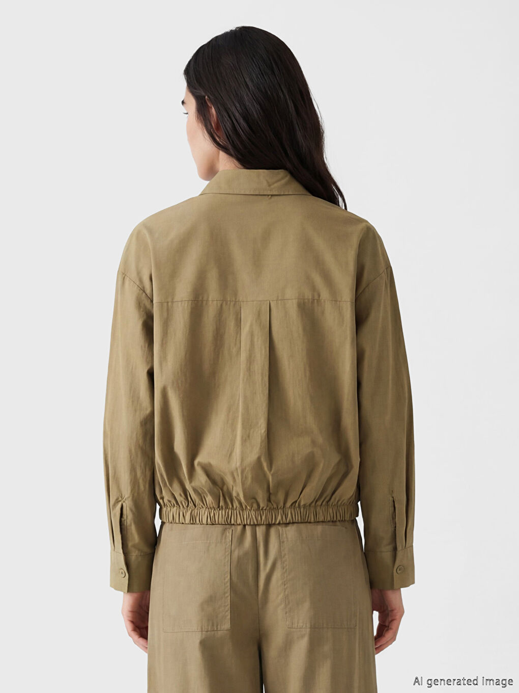 поплин oversize әйелдер жейдесі-3