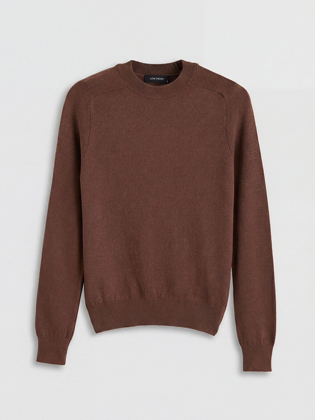 Kahverengi Bisiklet Yaka Kadın Triko Kazak	-4