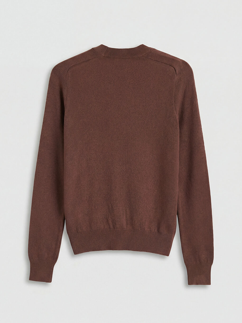 Kahverengi Bisiklet Yaka Kadın Triko Kazak	-5