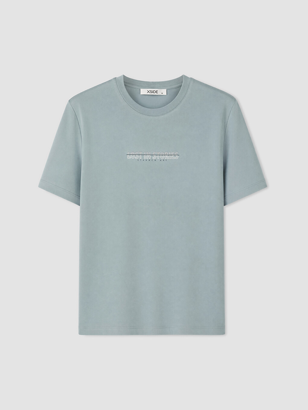 T-shirt I Stampuar Me Jakë Të Rrumbullakët Për Burra-4