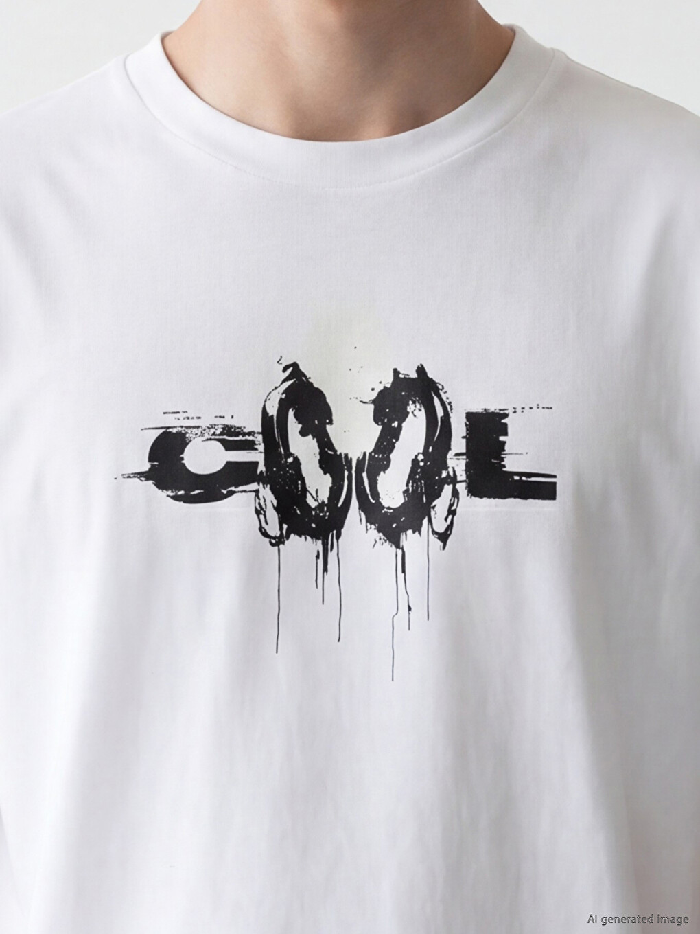 Crew Neck Printed Men's T-shirt-1