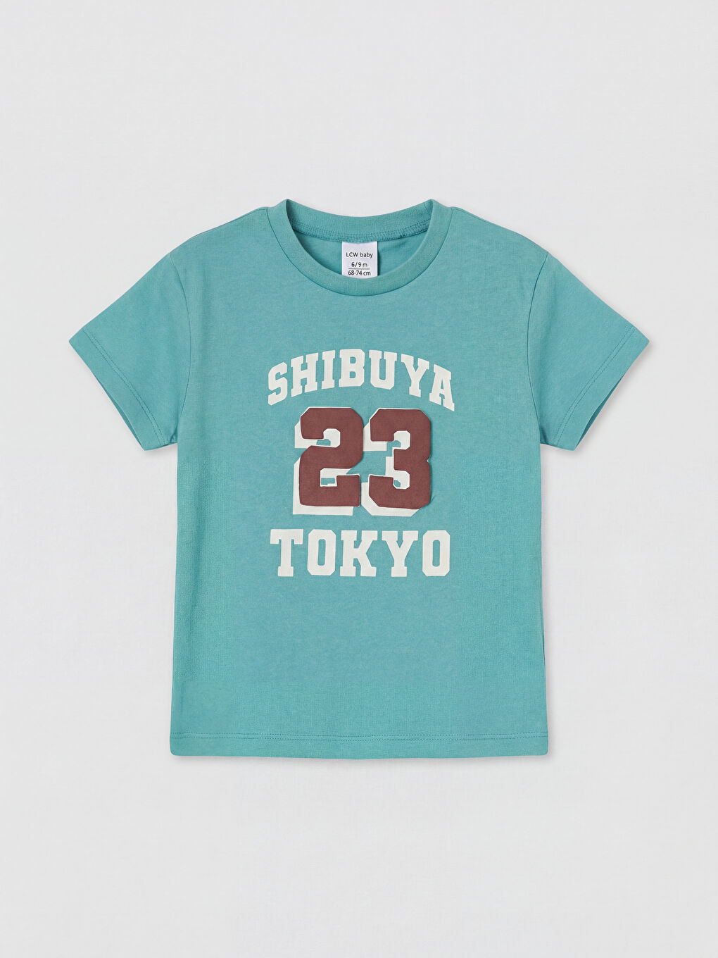 Turkuaz Tokyo Baskılı Erkek Bebek Tişört