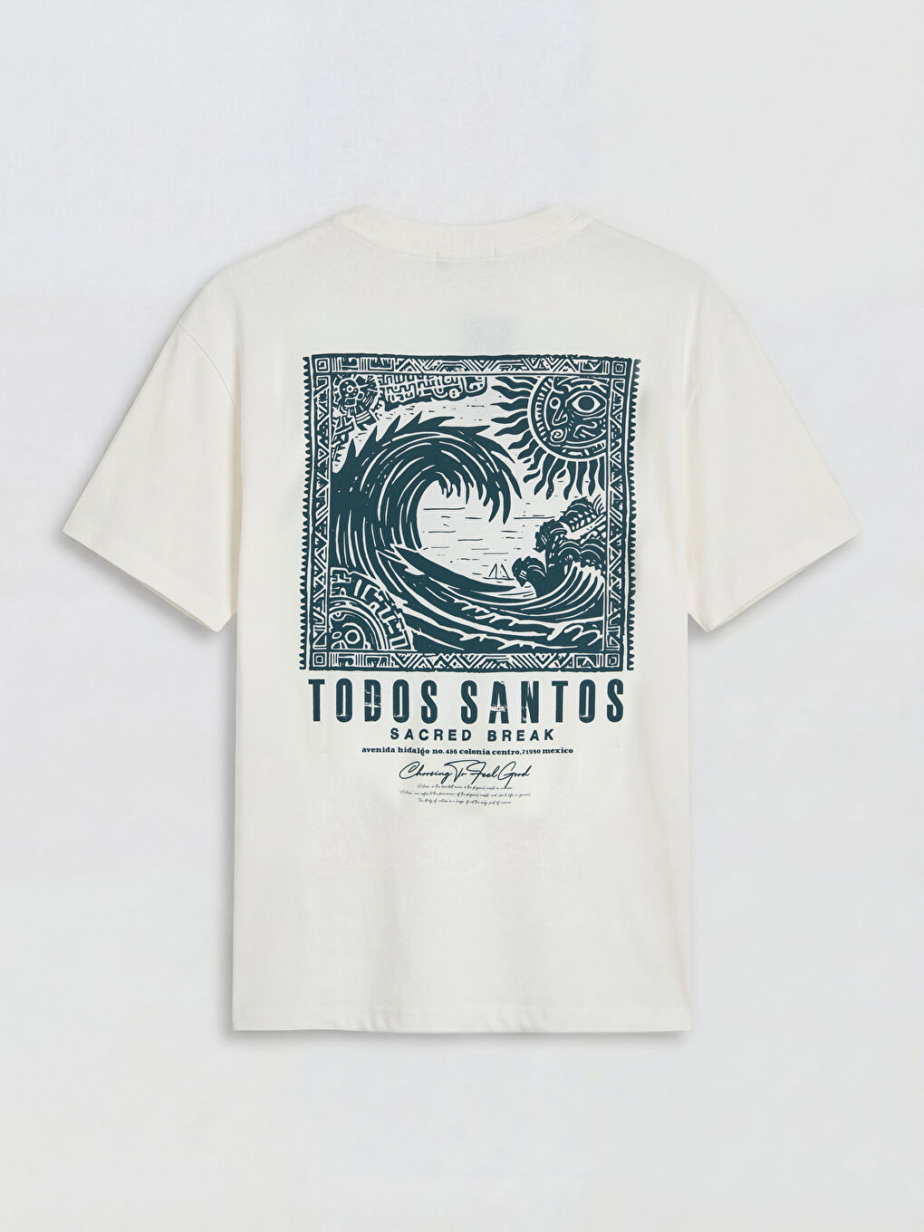 T-shirt en jersey à col rond imprimé pour homme-1