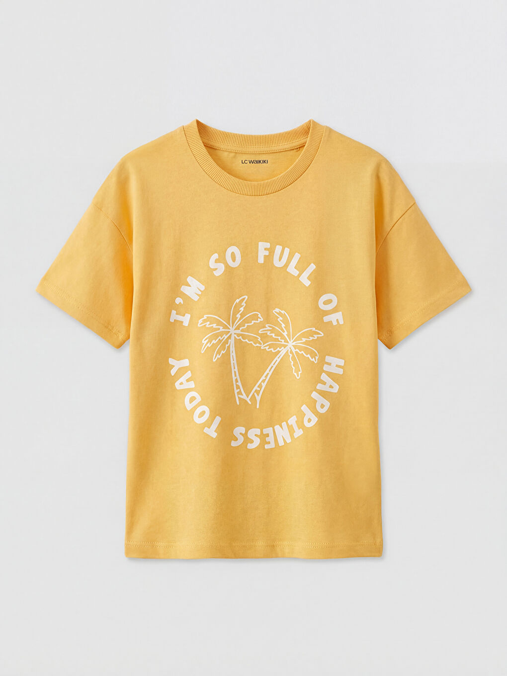 تي شيرت ياقة دائرية مطبوع للأولاد طقم من قطعتين-3