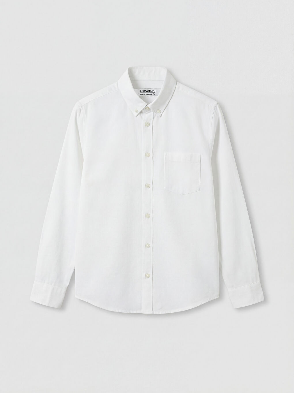 Ekru Uzun Kollu Erkek Çocuk Gömlek