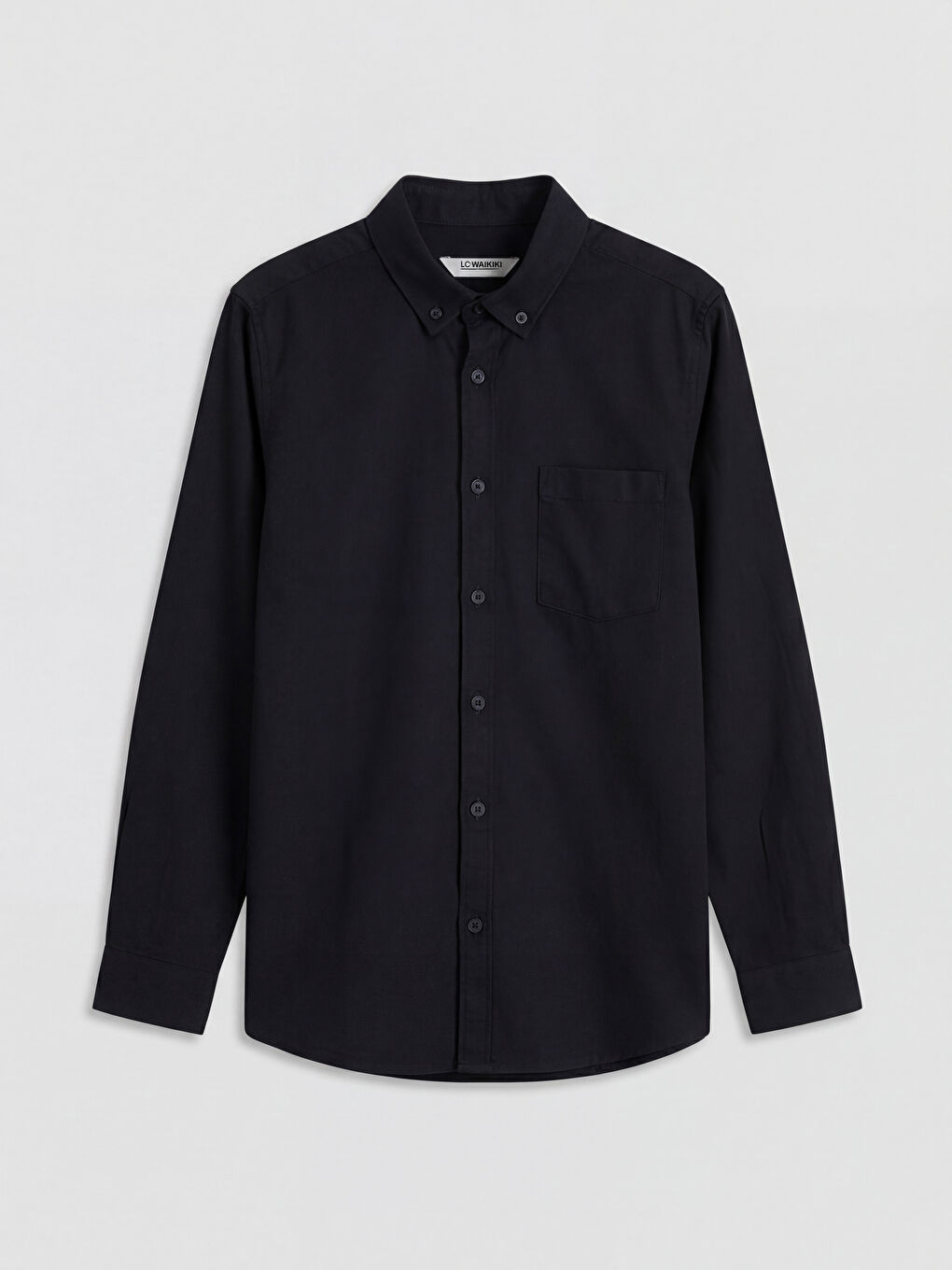 Lacivert Uzun Kollu Erkek Çocuk Gömlek