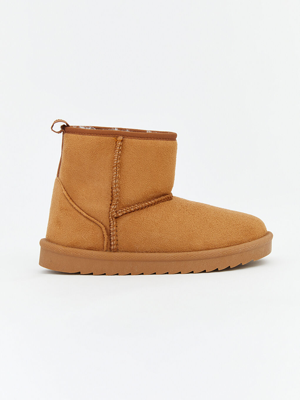 Kahverengi Süet Görünümlü Kürk Astarlı Kız Çocuk Bot-1