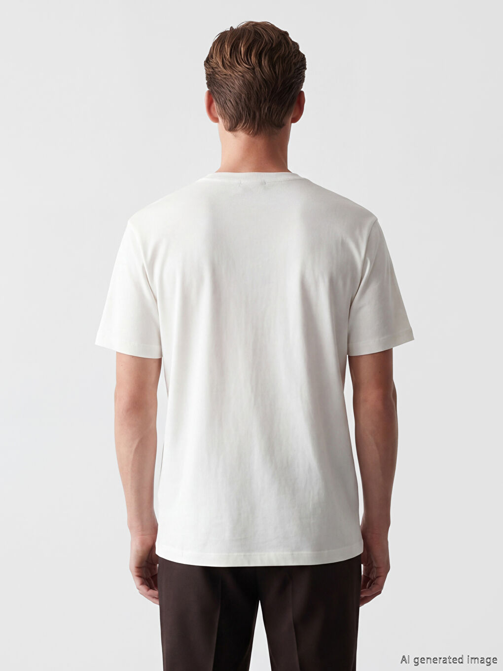 Crew Neck Embroidered Men's T-Shirt-3