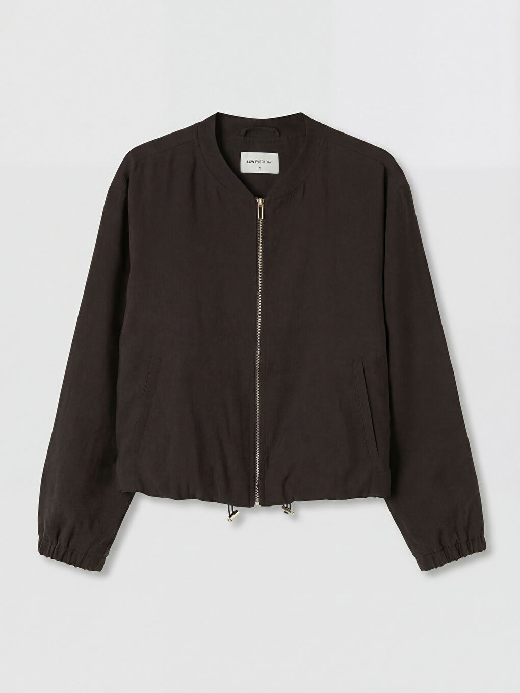 Kahverengi Kolej Yaka Kadın Ceket