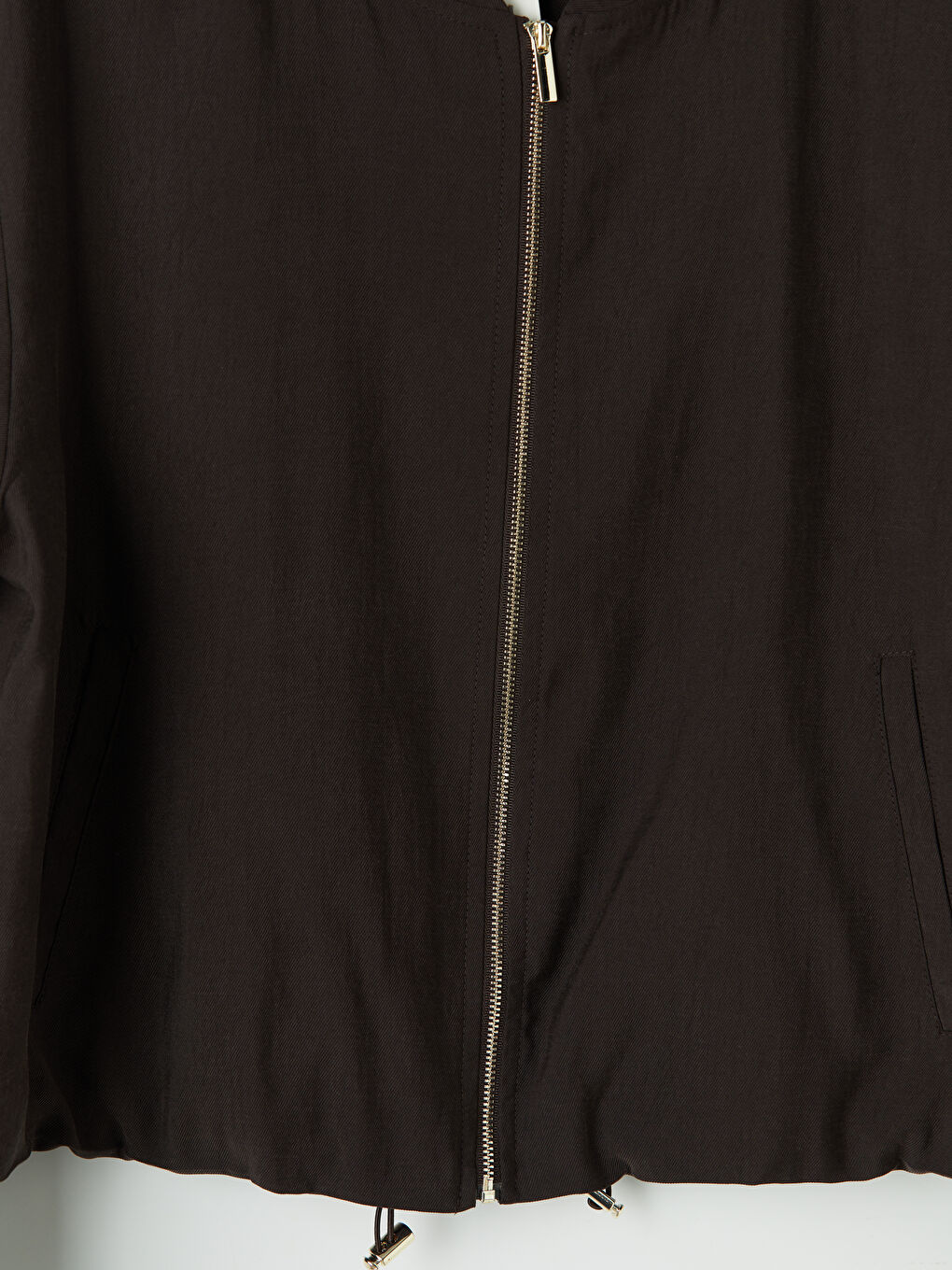 Kahverengi Kolej Yaka Kadın Ceket-3