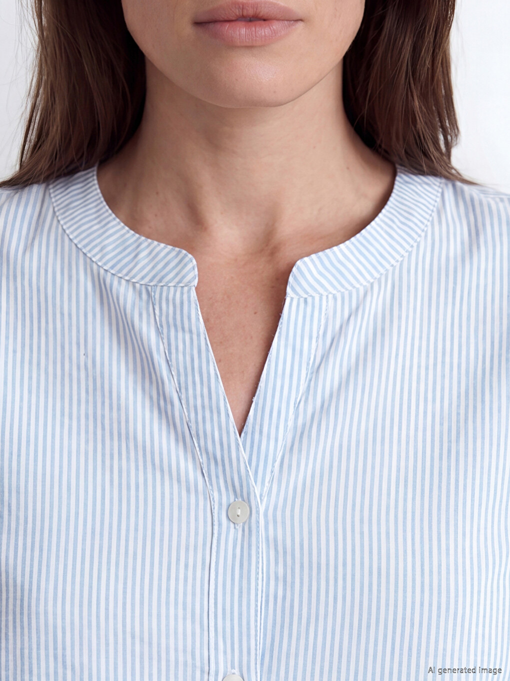 Notch Neck Floral Embroidered Detail Blouse-2