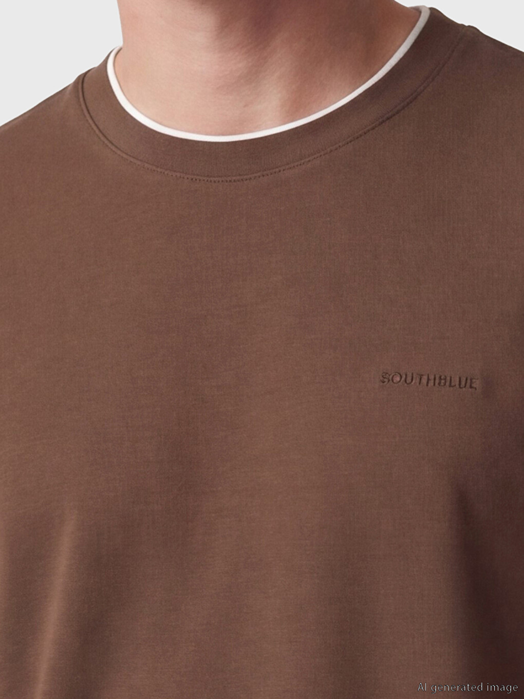 Crew Neck Embroidered Men's T-Shirt-2