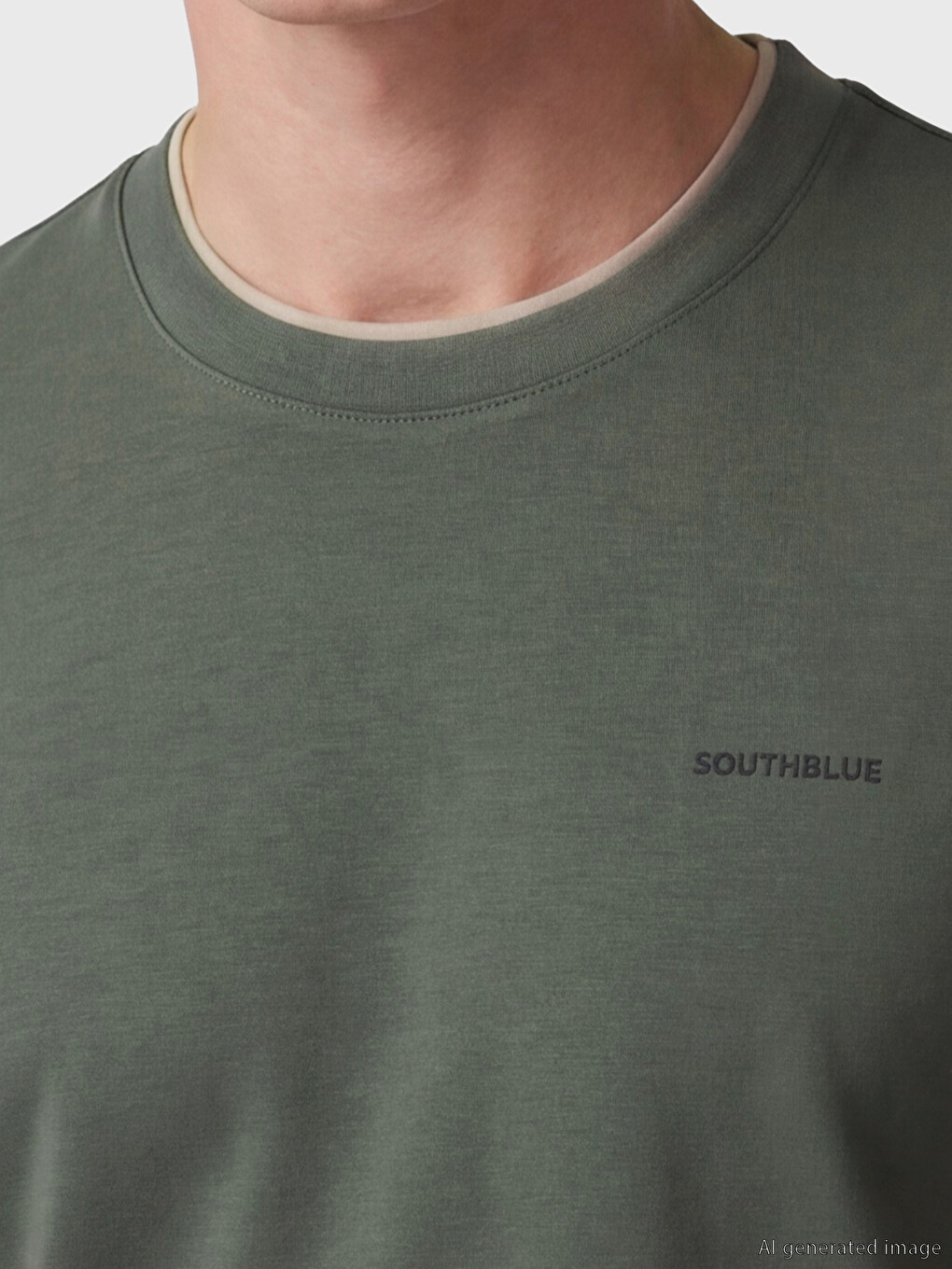 Crew Neck Embroidered Men's T-Shirt-2