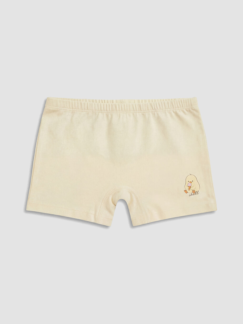 Ekru Kız Çocuk Boxer 3'lü-3