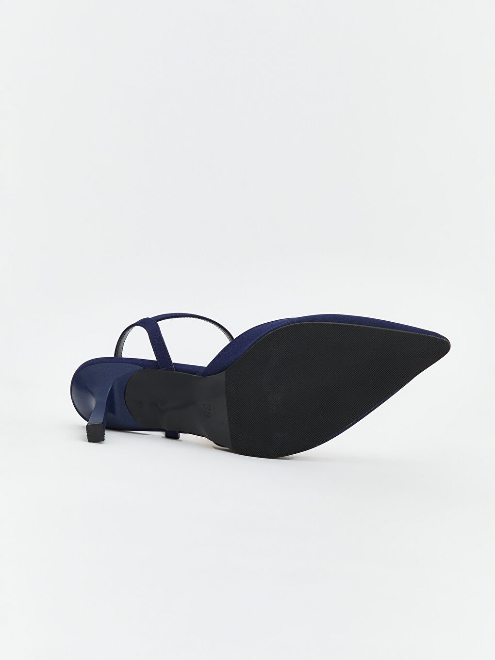 Lacivert Sivri Burun Kadın Topuklu Ayakkabı-3