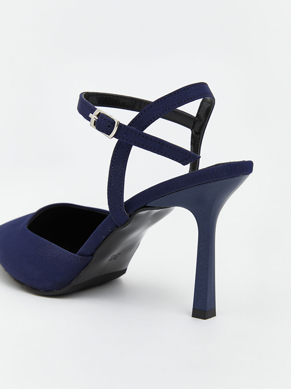 Lacivert Sivri Burun Kadın Topuklu Ayakkabı-4