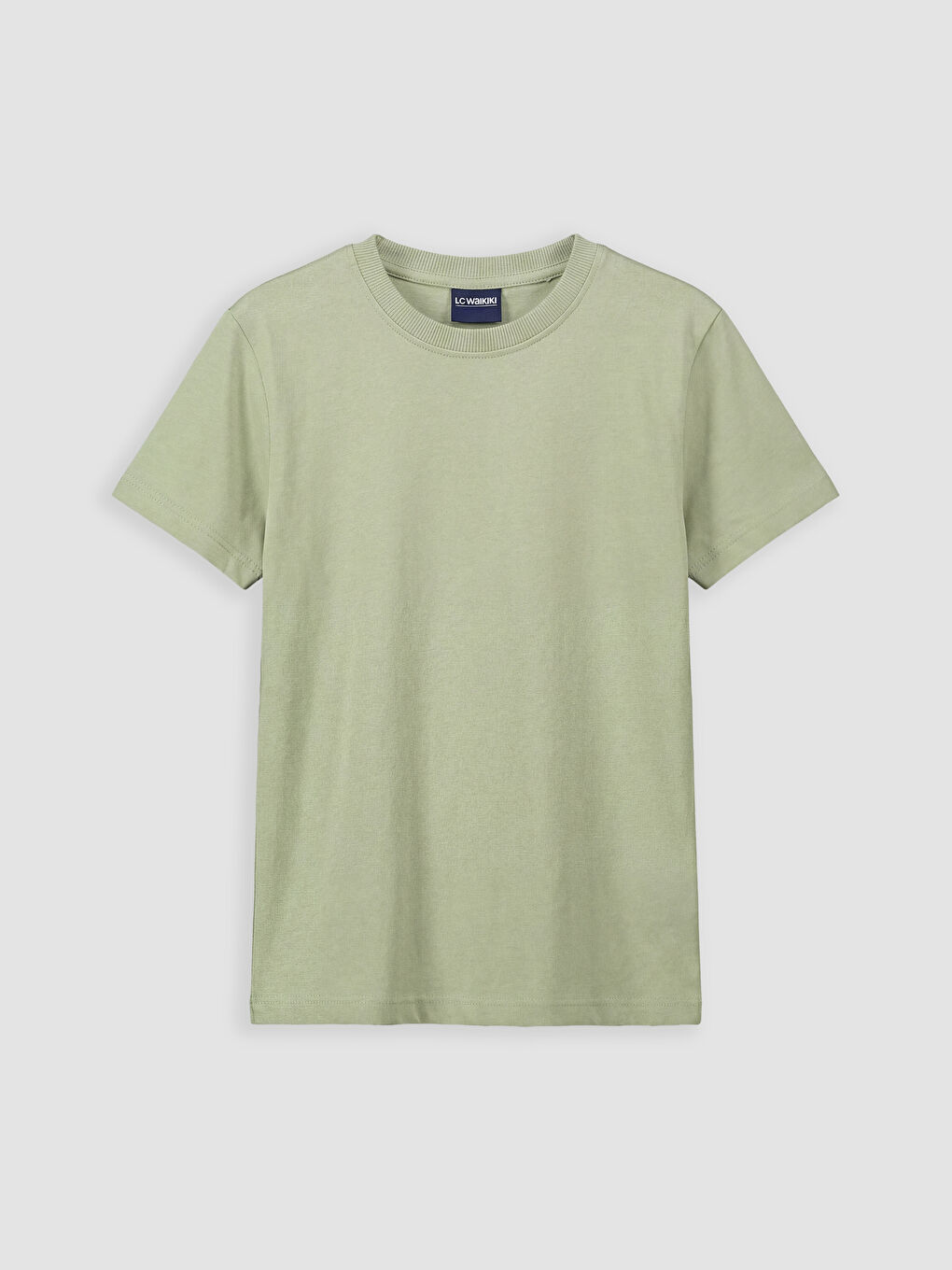 Yeşil Bisiklet Yaka Erkek Çocuk Tişört