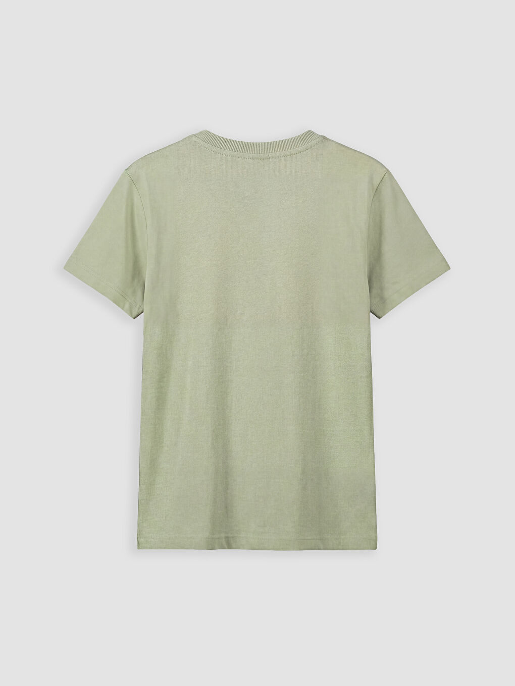 Yeşil Bisiklet Yaka Erkek Çocuk Tişört-1