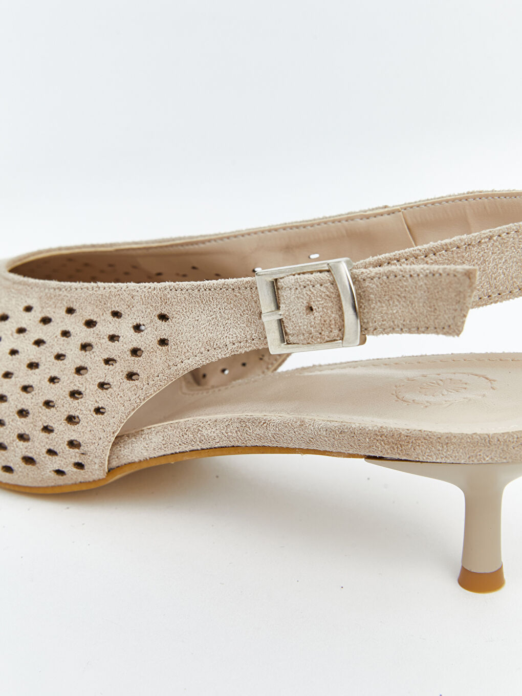 Bej Sivri Burun Kadın Topuklu Ayakkabı-4