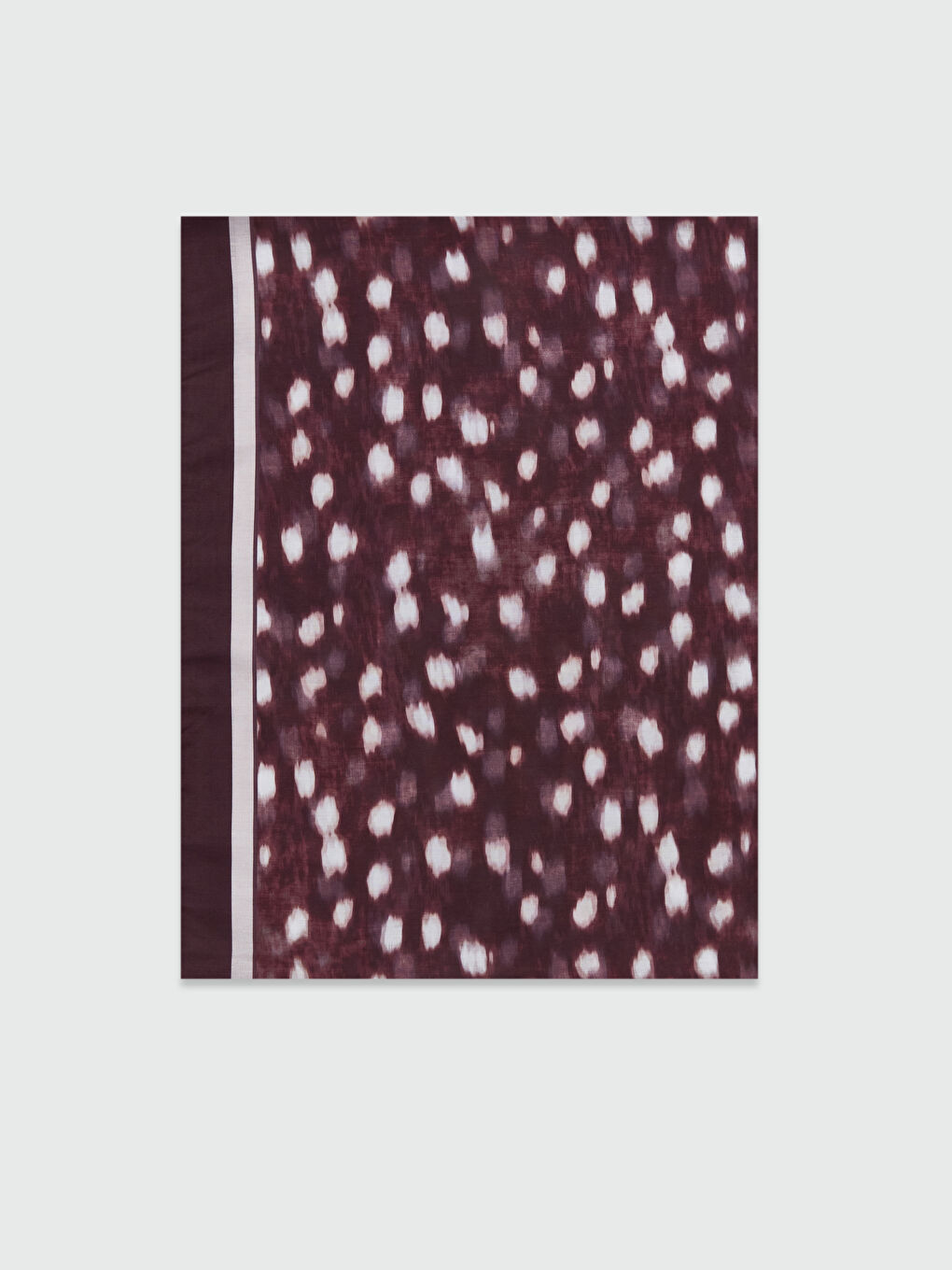 Mürdüm Desenli Kadın Şal-1