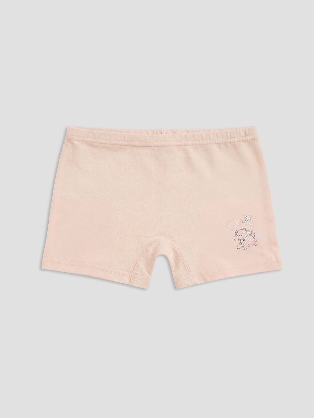 Pembe Desenli Kız Çocuk Boxer 3'lü-2