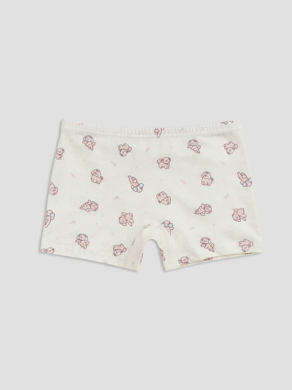 Pembe Desenli Kız Çocuk Boxer 3'lü-3