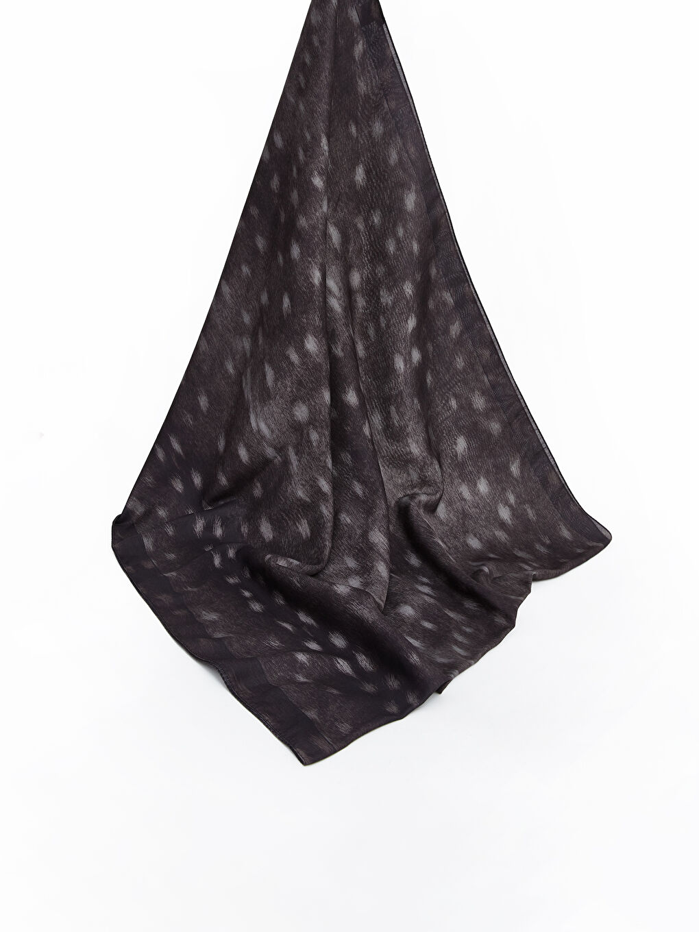 Kahverengi Desenli Kadın Şal