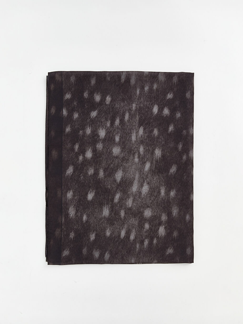 Kahverengi Desenli Kadın Şal-1