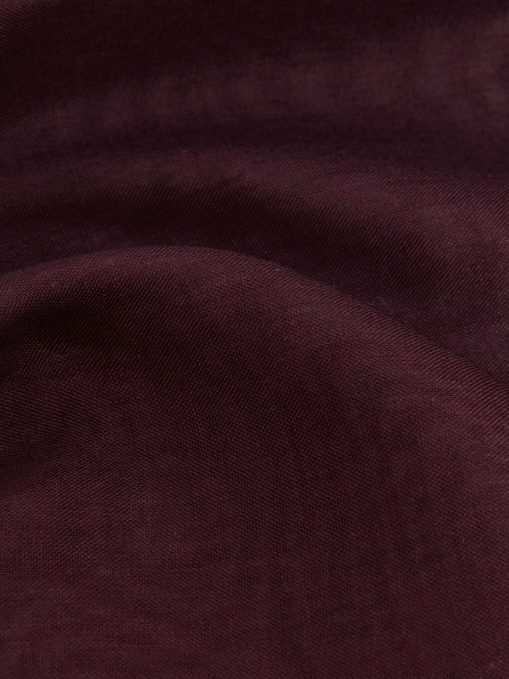 Mürdüm Renk Bloklu Kadın Şal-2