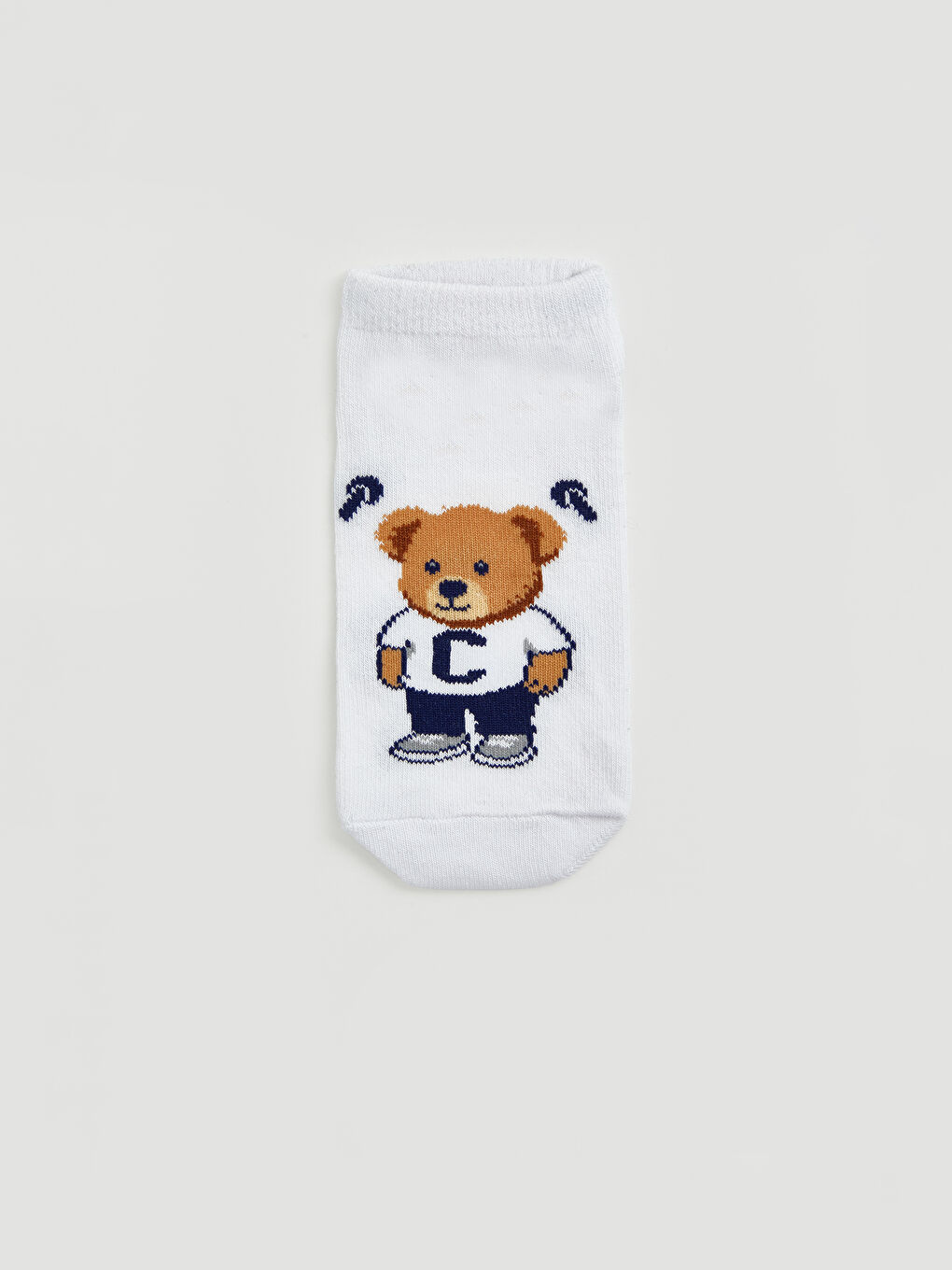 Karışık Ayı Teddy Desenli Erkek Çocuk Patik Çorap 5'li-5