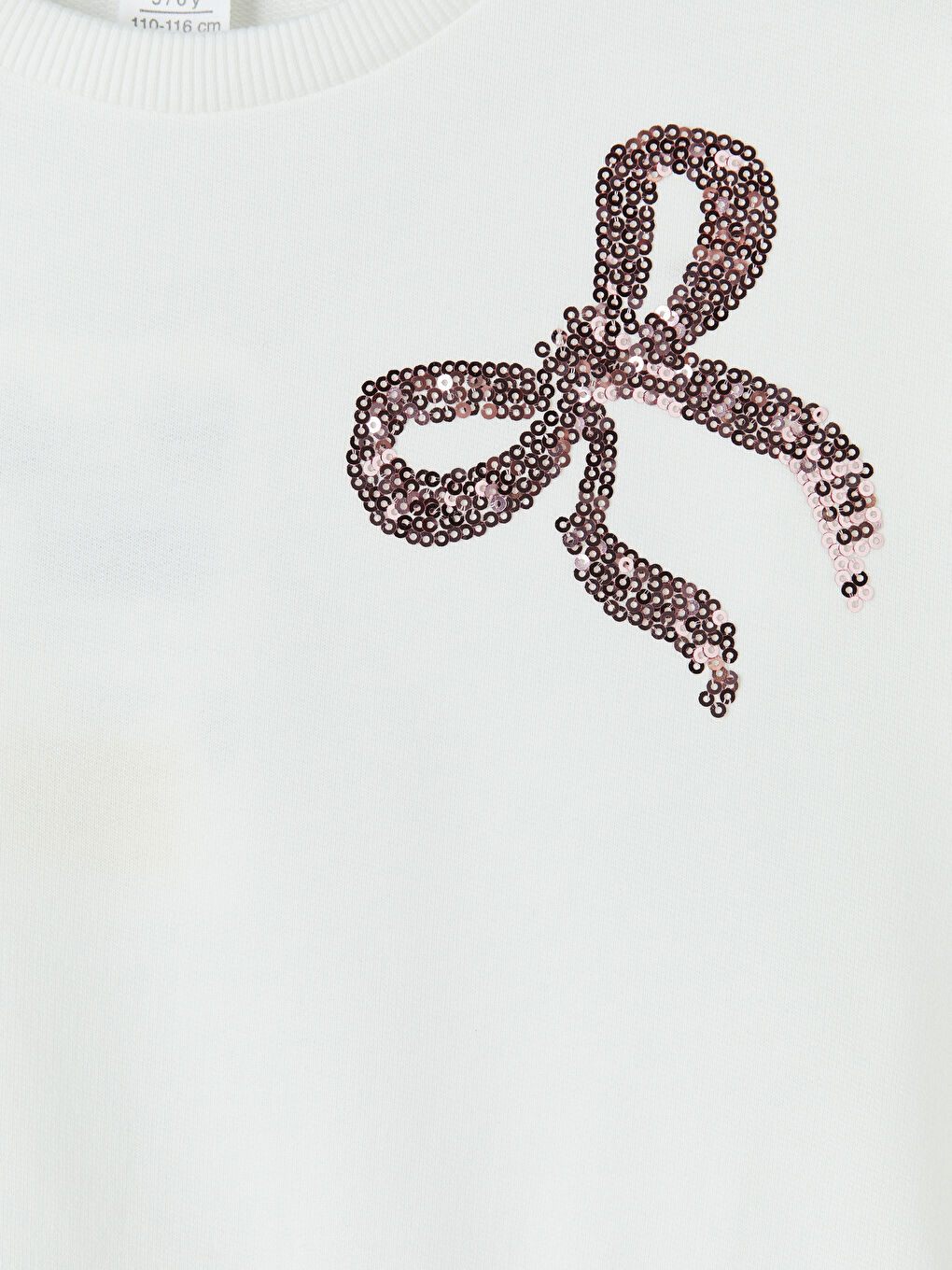 Ekru Payetli Kız Çocuk Elbise-2