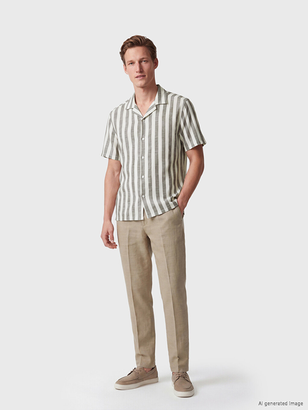 Regular Fit Striped Men's Shirt-1