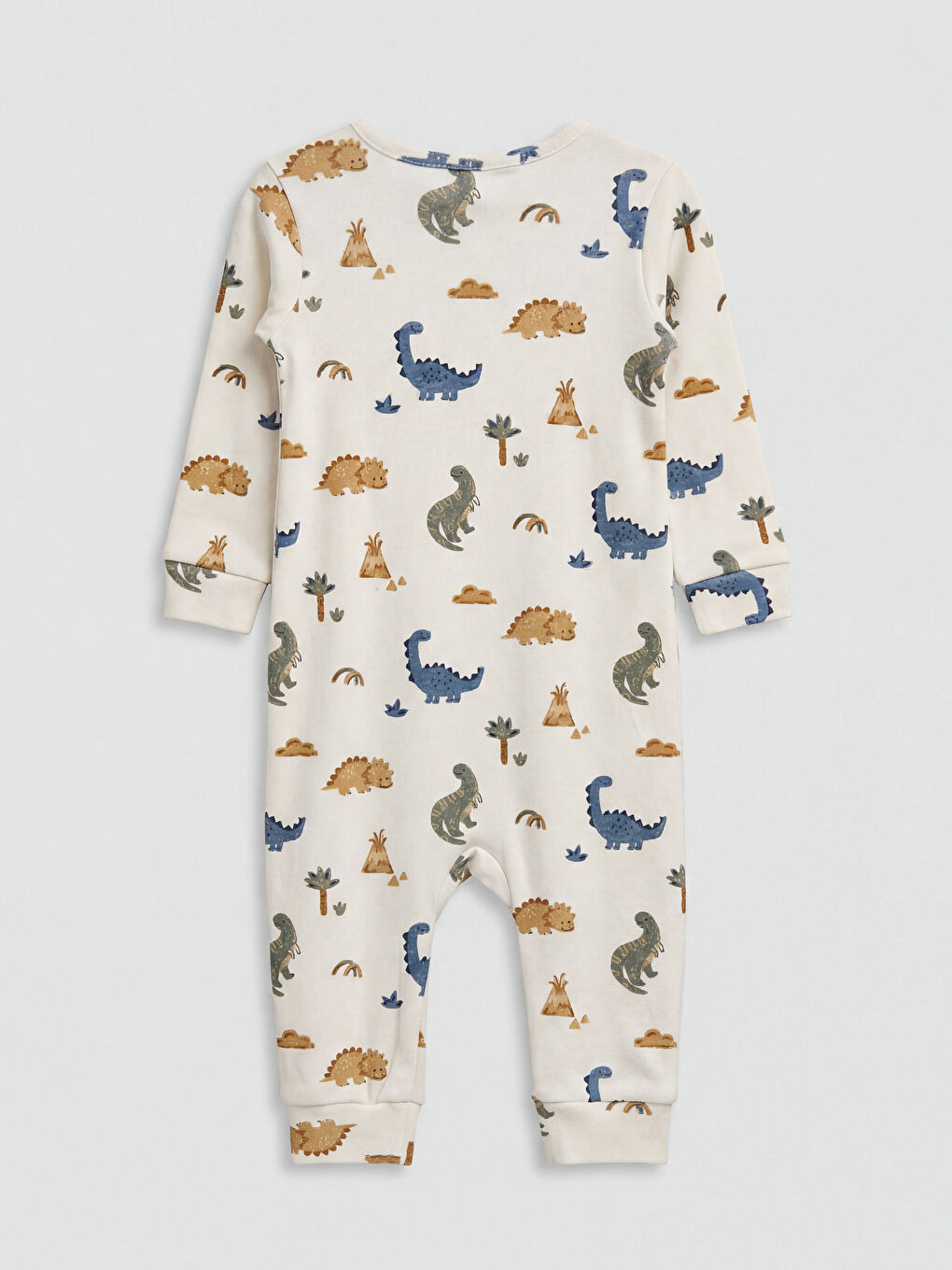 Crew Neck Printed Baby Boys' Jumpsuit-1