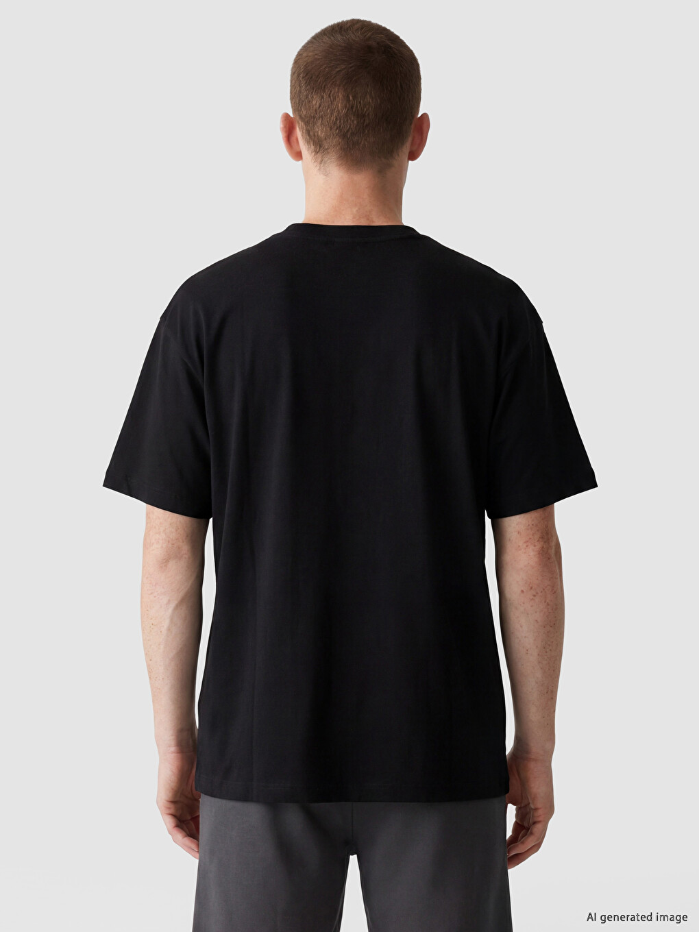 Crew Neck New York Printed Men's T-shirt-3