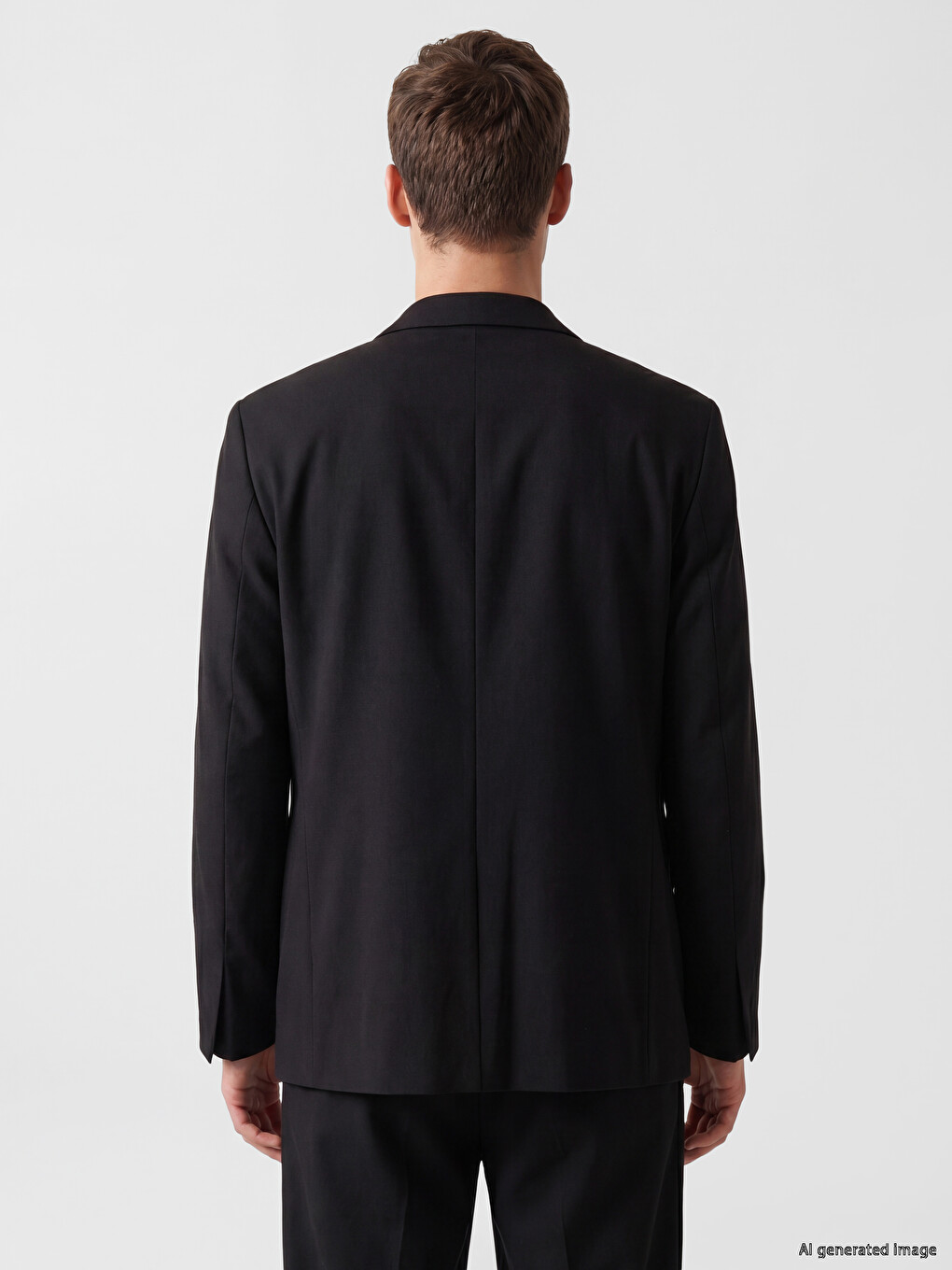 Siyah Regular Fit Erkek Blazer Ceket-3
