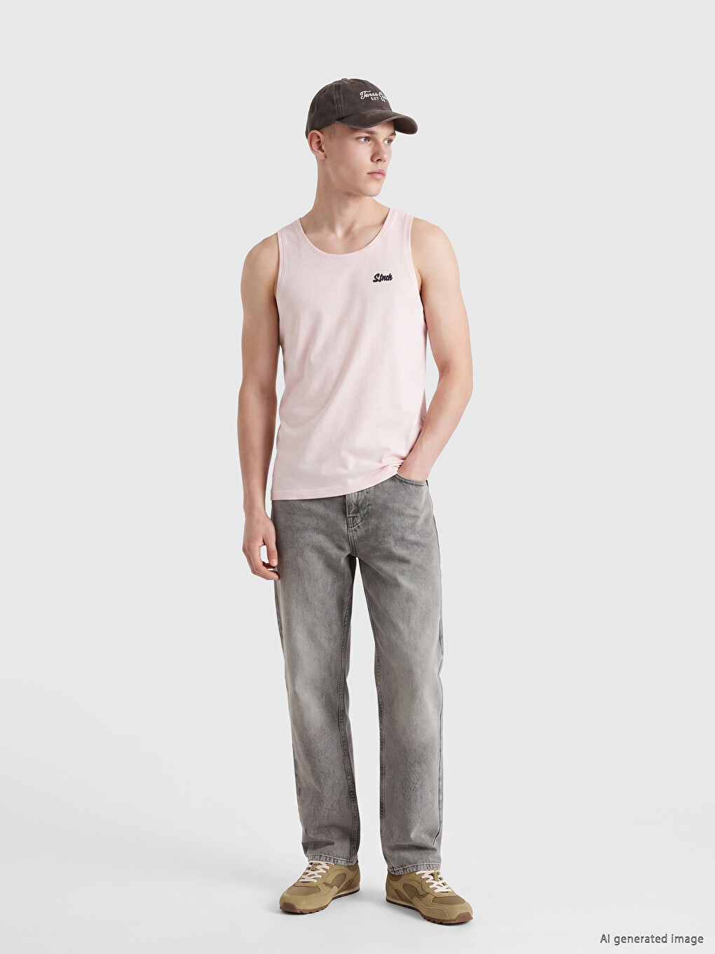 Man Pink T-Shirt-1
