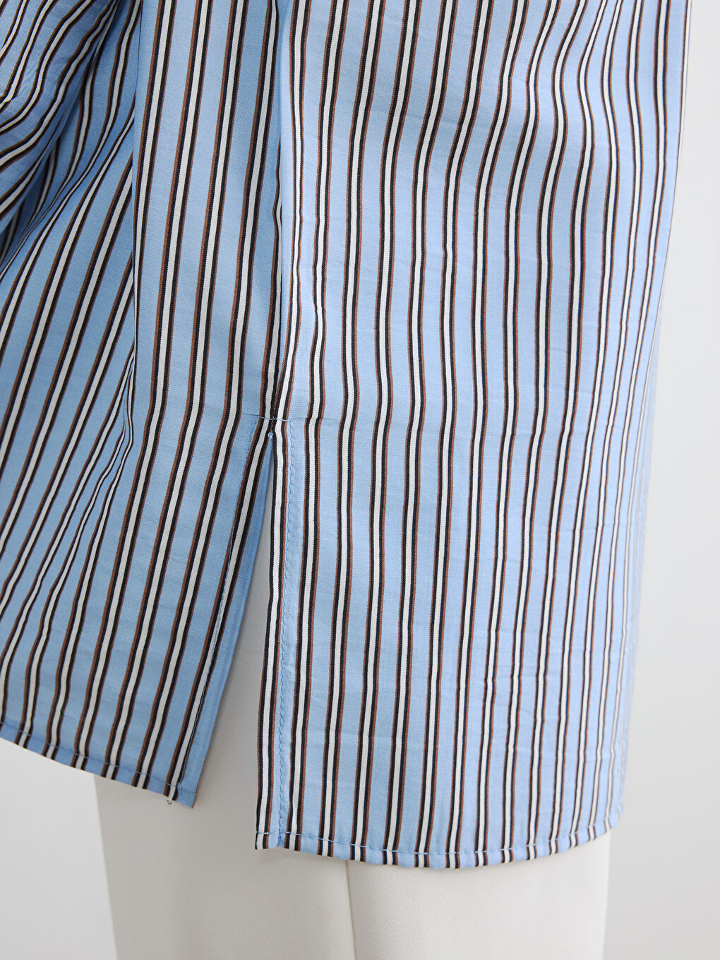 Ženska prugasta tunika sa kragnom-2