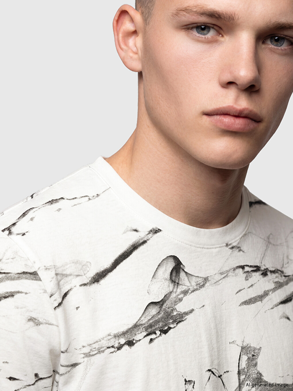 Crew Neck Printed Men's T-shirt-2