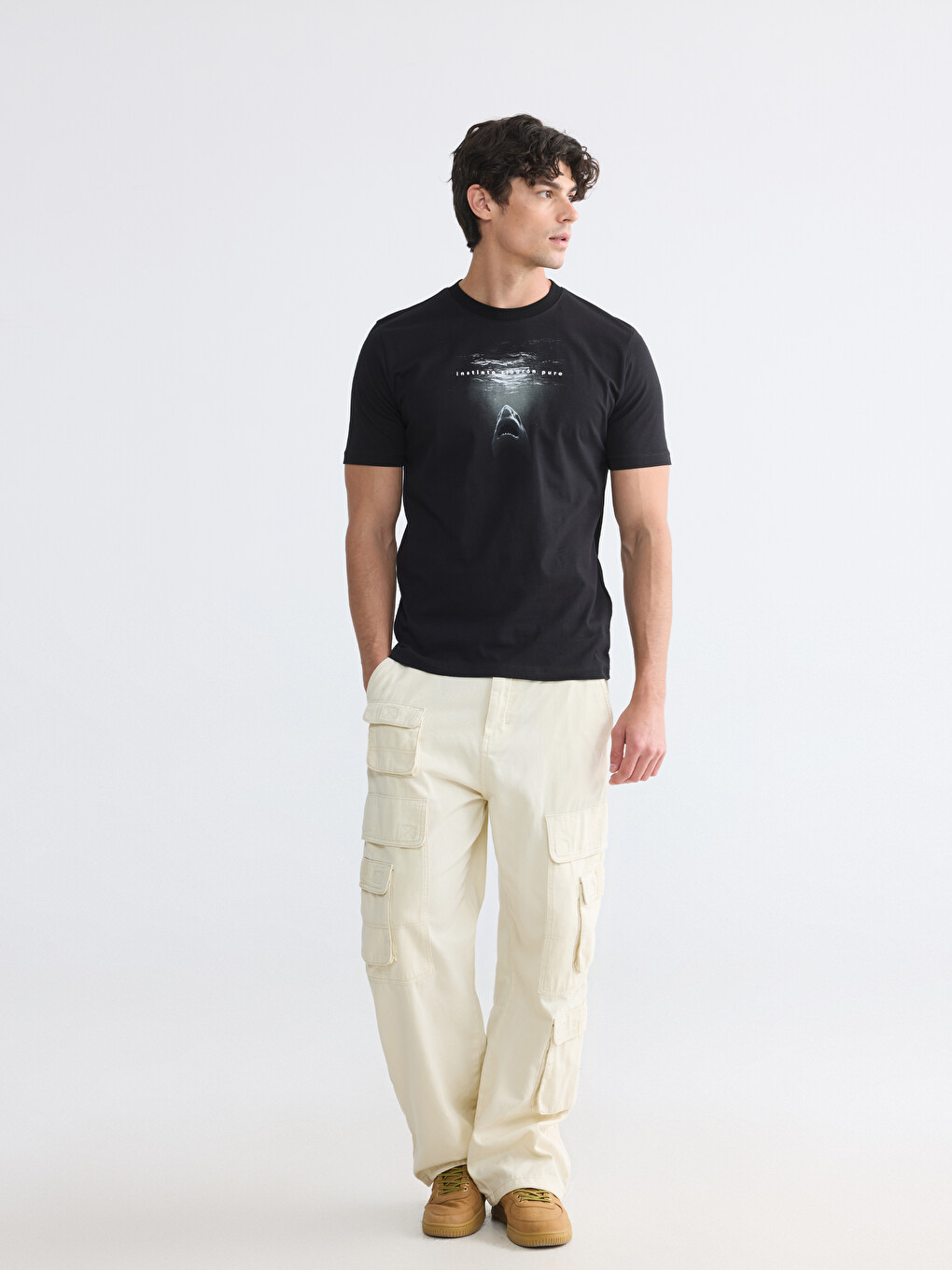 Crew Neck Printed Men's Jersey T-Shirt-1